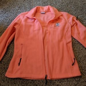Columbia Pink Fleece Jacket Size M